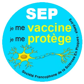 Badge Je me Vaccine de la SFSEP
